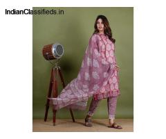 pure cotton suit sets, Premium Cotton suits for women, Mul cotton suit sets